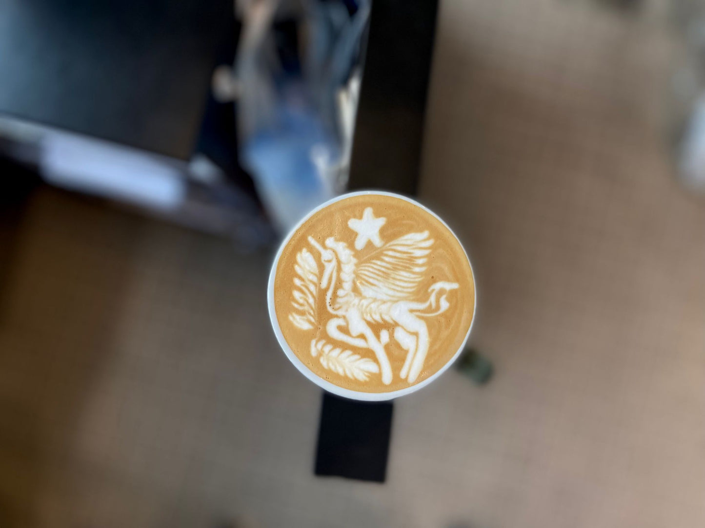 1 on 1 Latte Art Pattern Design